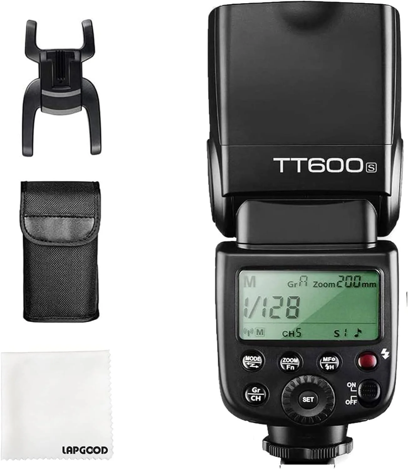 فلاش اسپیدلایت بی‌سیم گودکس TT600S 2.4G برای دوربین سونی (MI Hot Shoe)، با سیستم فلاش Master و Slave، زمان بازیافت 0.1-2.6 ثانیه