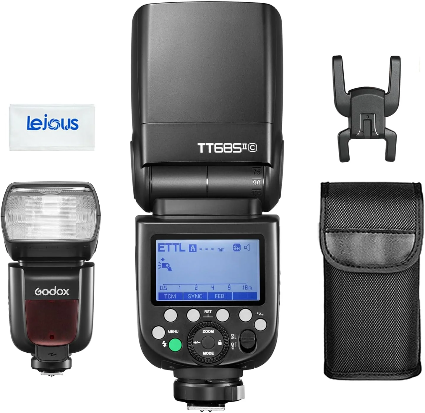 فلاش اسپیدلایت گودکس TT685II-C TTL برای دوربین‌های کانن، E-TTL 2.4G بی‌سیم پرسرعت HSS 1/8000S GN60 سازگار با دوربین‌های کانن EOS - TT685IIC