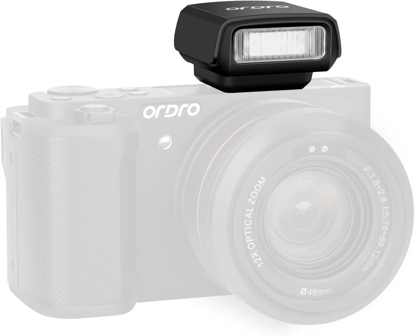 فلاش دوربین FL-10 مینی فلاش اسپیدلایت برای دوربین های فیلمبرداری دیجیتال، چراغ قوه کوچک قابل حمل با پایه اتصال برای دوربین های DSLR