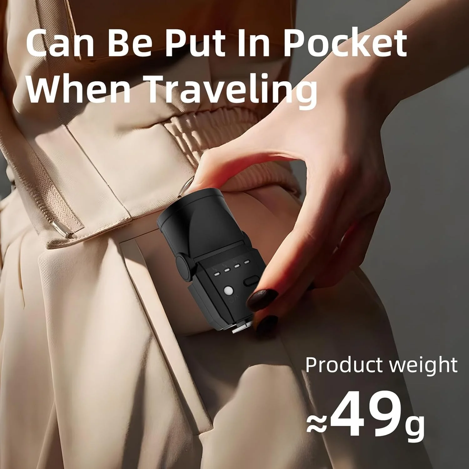 فلاش دوربین میکرو Nurnesy GN8-6500K CRI97 با پایه هات شو - نور پرکننده جهانی قابل حمل برای عکاسی دیجیتال