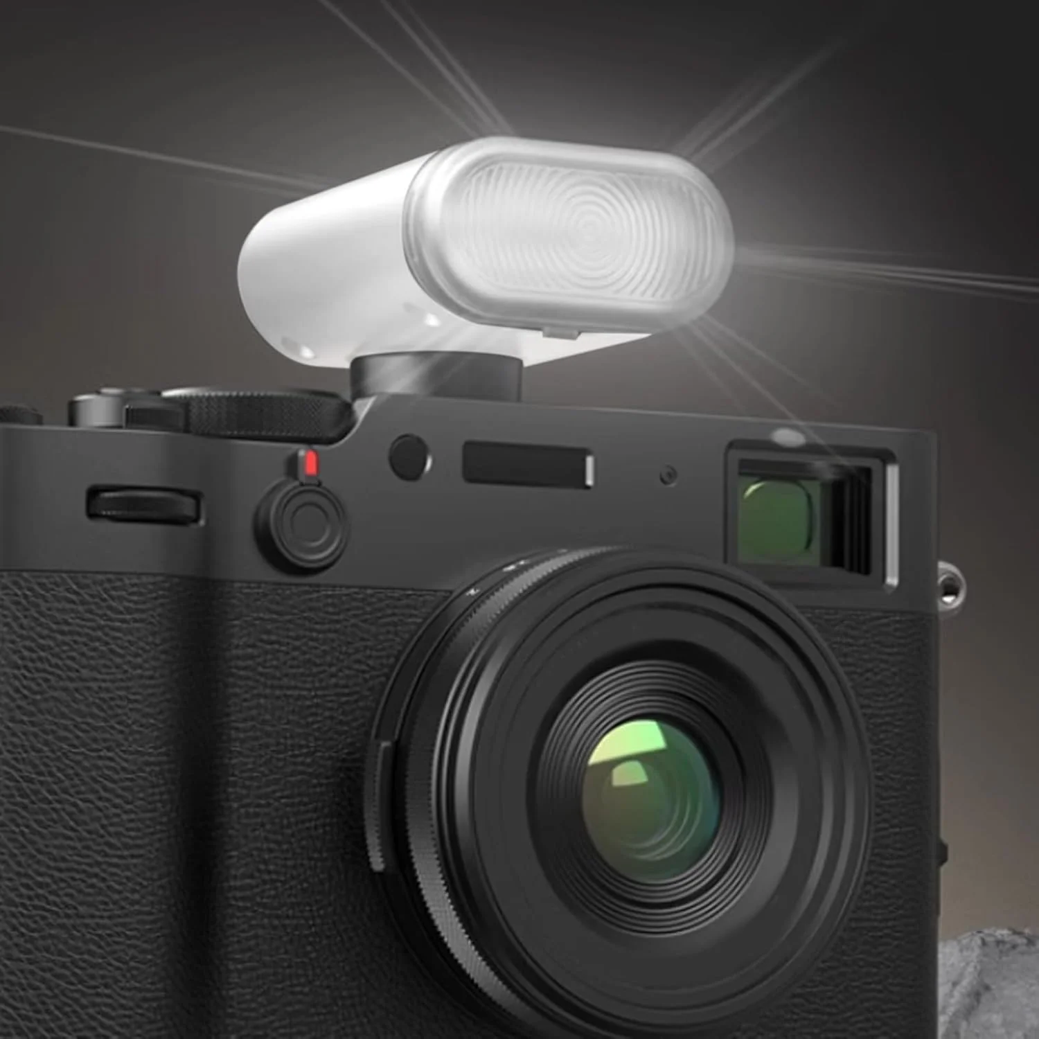 فلاش اکسترنال یونیورسال با مانت هات شو، 8 سطح تنظیم روشنایی، فلاش کوچک 5600K با روشنایی بالا و نمایشگر، مناسب برای GR3 و ZV1 (سفید)