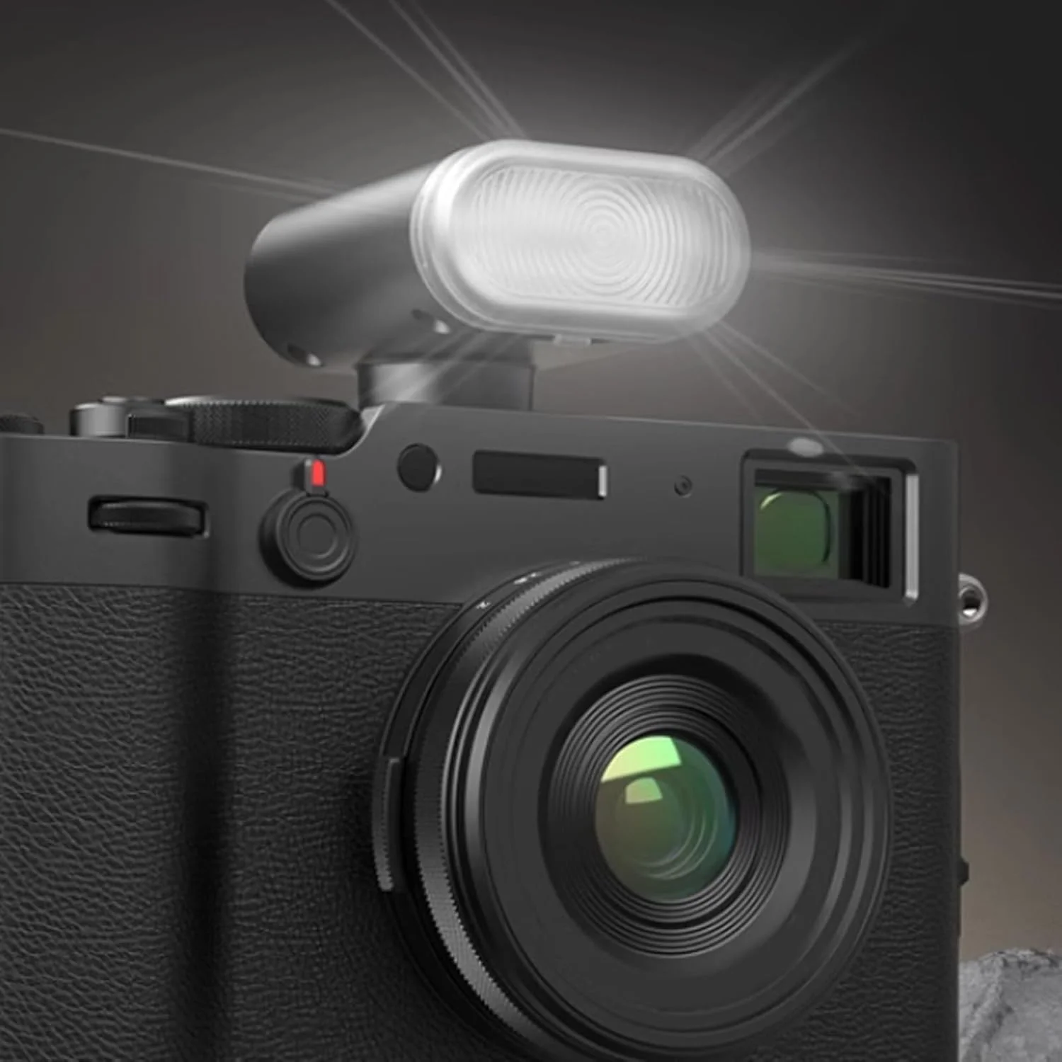 فلاش دوربین مینی برای GR3 ZV1 و دوربین های دیگر، فلاش دوربین کفشک دار جهانی قابل حمل 5600K، شارژ نوع C (مشکی)