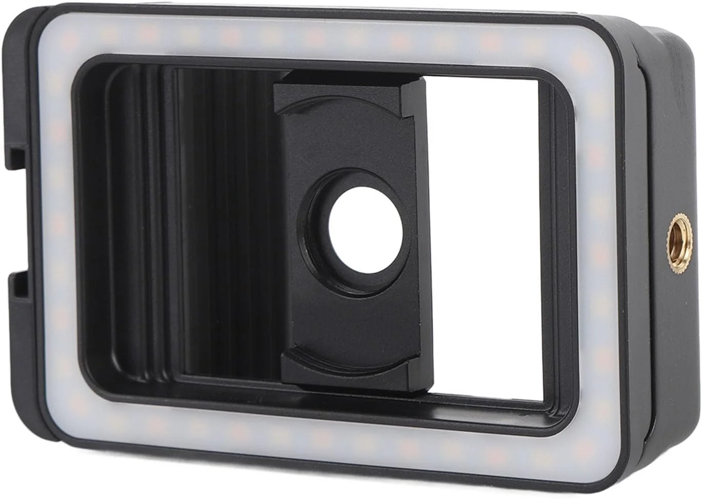 نور عکاسی موبایل، لنز سوپر ماکرو، نور ماکرو با رزوه 37mm+52mm با 32 LED، CRI 95+، 45 حالت، اتصالات برای لنز تلفن و دوربین