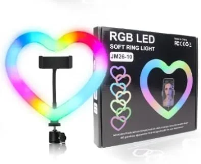 نور حلقوی ال ای دی RGB مدل JM26-10 فهبیل – نورپردازی ظریف و منعطف برای ارتقای عکاسی و فیلمبرداری