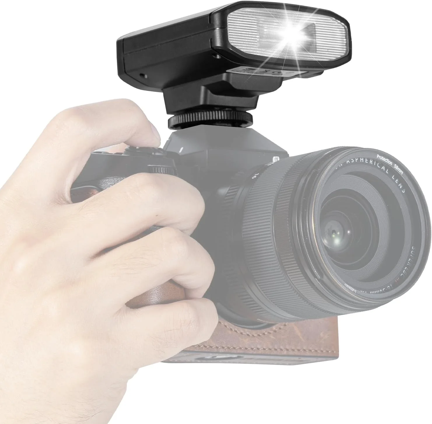 فلاش دوربین عکاسی TARION SL01: مینی فلاش اسپیدلایت GN13 با 22 سطح قدرت فلاش، زمان بازیافت 0.1 تا 1.8 ثانیه، CCT 5600K، کنترل نوری S1/S2، پشتیبانی از TTL برای Canon/Fuji/Nikon/Sony/Olympus، مشکی