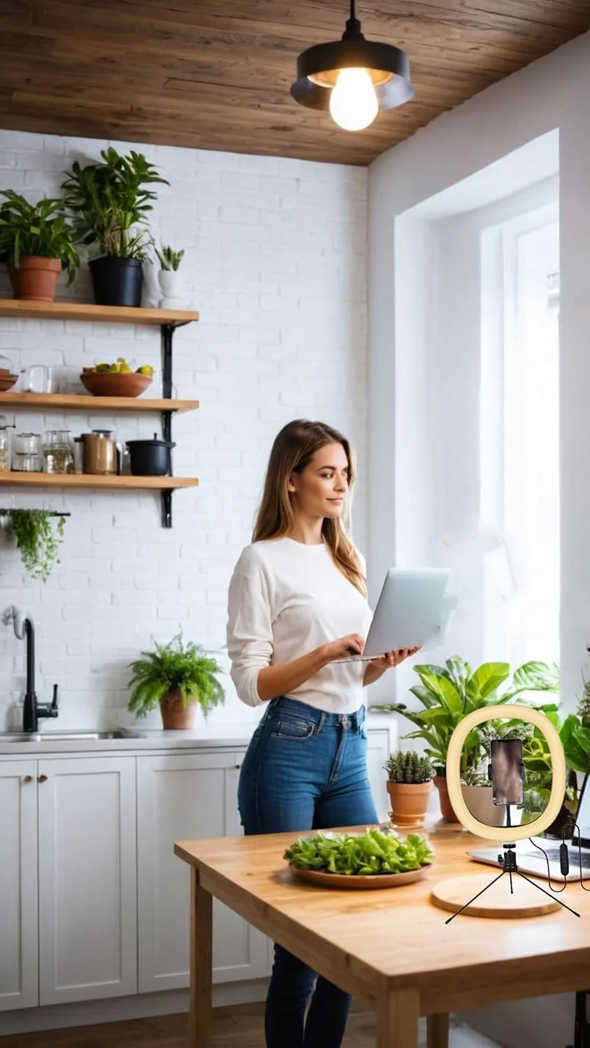 حلقه نور 10 اینچی با قابلیت تنظیم نور - 3 حالت رنگی، مناسب برای عکاسی با آیفون و اندروید، ولاگ، پخش زنده، آموزش های آرایشی حلقه نور 10 اینچی با قابلیت تنظیم نور - 3 حالت رنگی، مناسب برای عکاسی با آیفون و اندروید، ولاگ، پخش زنده، آموزش های آرایشی