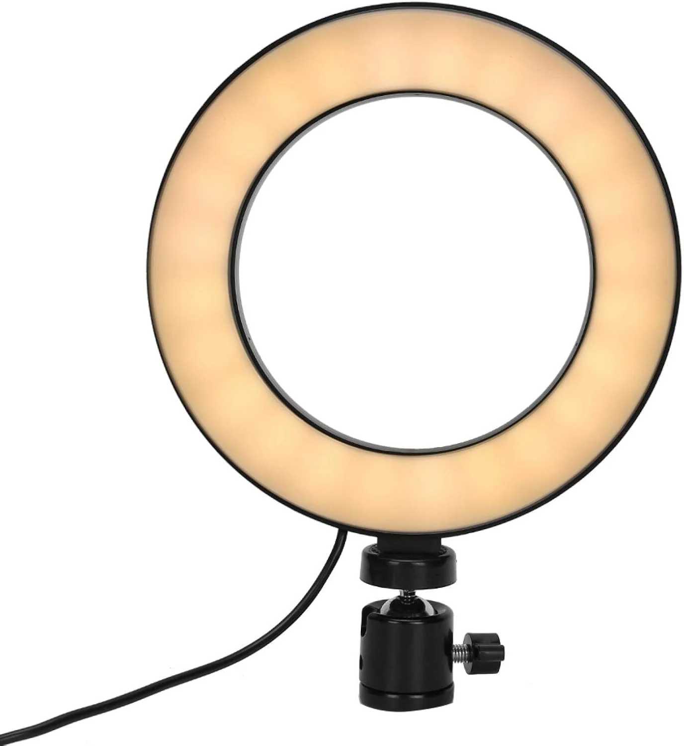 نور حلقه ای برای عکس سلفی با آینه و پایه نگهدارنده مناسب پخش زنده