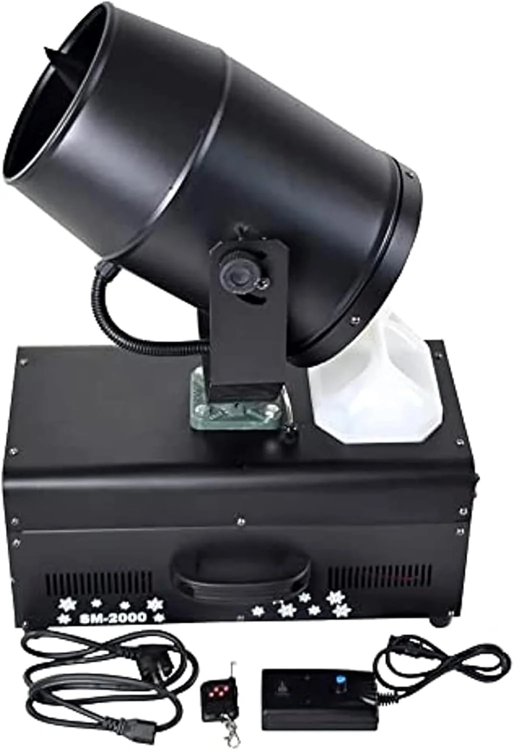 دستگاه برف ساز حرفه ای PODEC، 2000 وات، دستگاه برف ساز داخلی و خارجی، دستگاه افکت برف با سر متحرک 90 درجه با کنترل از راه دور، فاصله پرتاب 6 تا 8 متر، برای جشن عروسی و تعطیلات