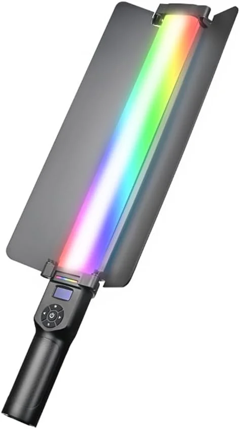 چراغ LED دستی RGB مدل Pepisky، میله نور 30 واتی با درهای کرکره ای، دمای رنگ قابل تنظیم 2700K-8500K، 20 جلوه نورپردازی، باتری داخلی برای تولید ویدیو، پخش زنده، عکاسی پرتره محصول