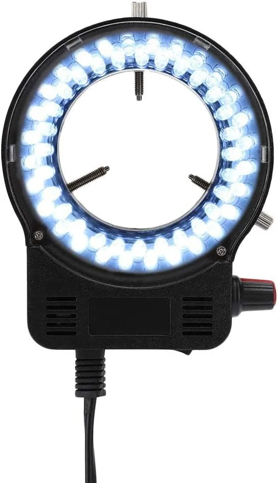 حلقه نور میکروسکوپ GHQERTY، حلقه نور طبیعی نرم، صرفه جویی در انرژی برای سفر، ساخت ولاگ آرامش بخش، تلفن هوشمند