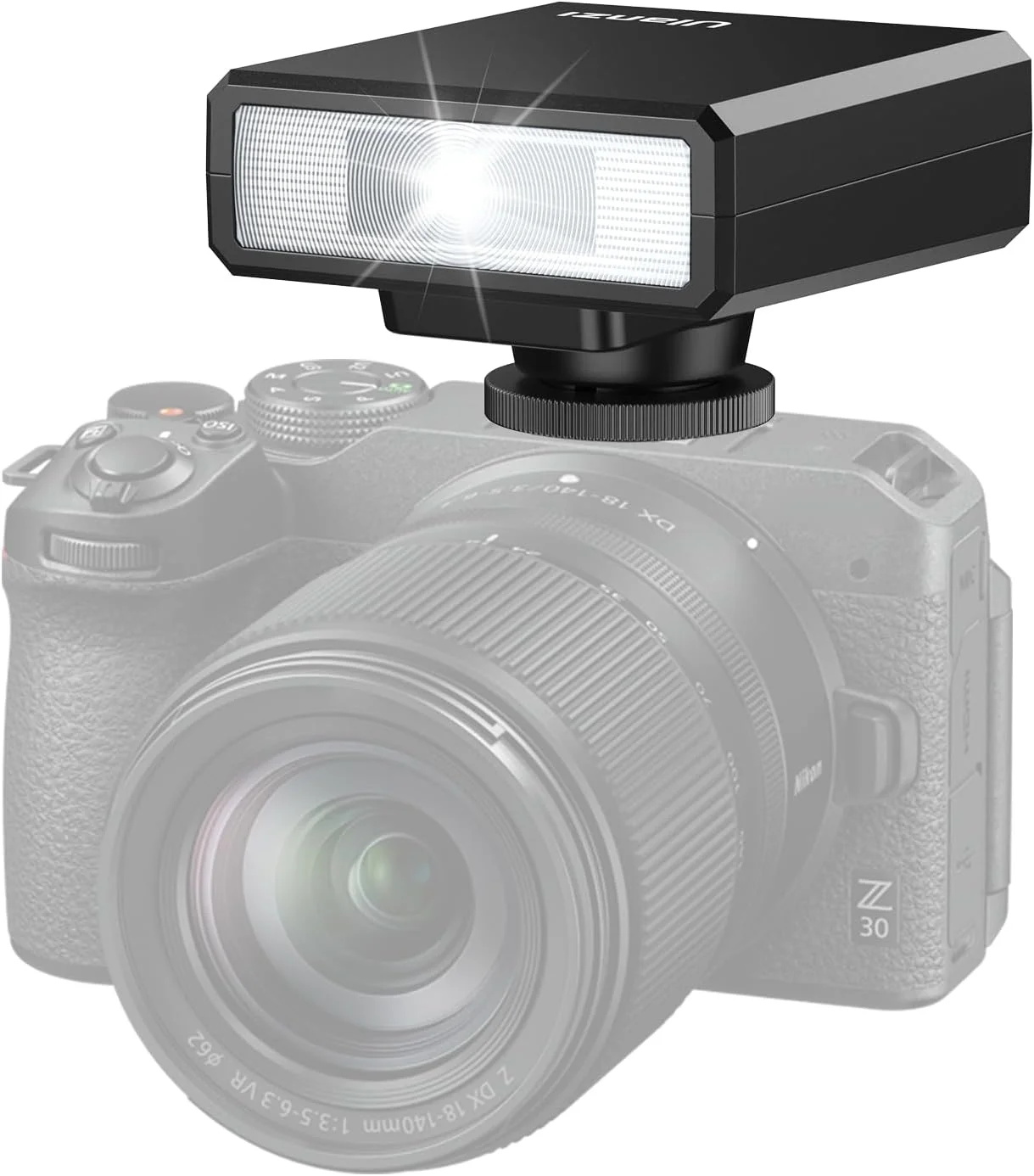 فلاش دوربین Ulanzi F12، اسپیدلایت دوربین با GN12/CCT 5600K برای Canon/Fuji/Sony/Nikon/Panasonic Olympus Pentax و سایر دوربین های دیجیتال SLR و دوربین های دیجیتال با پایه اتصال فلاش تکی