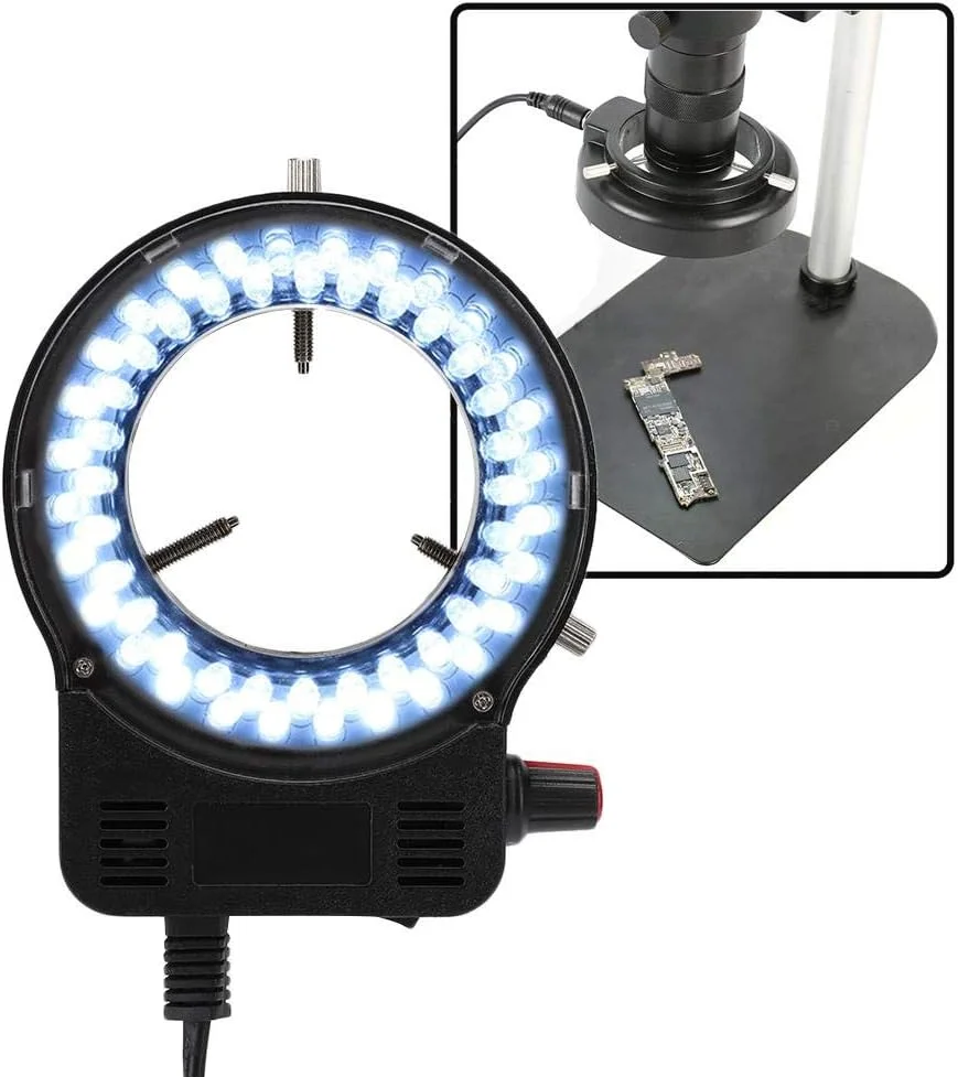 حلقه نور میکروسکوپ، حلقه نور طبیعی نرم، صرفه جویی در انرژی برای مسافرت، ساخت ولاگ و استفاده با تلفن هوشمند