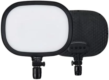 نور پنلی LED قابل تنظیم حرفه ای و قابل حمل Jmary FM-58R نه اینچی به همراه گیره موبایل و دکمه ثابت