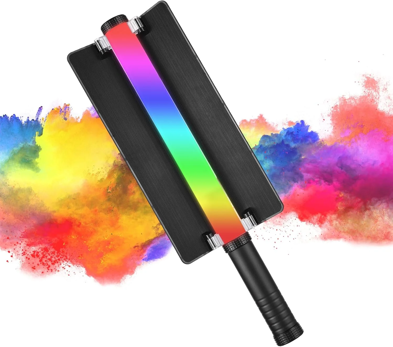 چراغ عکاسی دستی 50 واتی RGB Pepisky، نور LED قابل حمل با صفحه نمایش LED، CRI≥ 95Ra، 2800K-6800K، کم نور شونده پیوسته، 192 مهره، 9 جلوه نوری FX، پشتیبانی از کنترل بی سیم با باردور و ریموت چراغ عکاسی دستی 50 واتی RGB Pepisky، نور LED قابل حمل با صفحه نمایش LED، CRI≥ 95Ra، 2800K-6800K، کم نور شونده پیوسته، 192 مهره، 9 جلوه نوری FX، پشتیبانی از کنترل بی سیم با باردور و ریموت