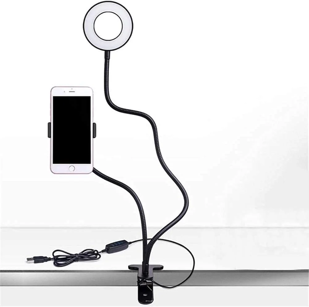 نور سلفی زنده رومیزی موبایل LED با سوکت USB و تنظیم سه سرعته، تجهیزات پخش زنده قابل حمل نور سلفی زنده رومیزی موبایل LED با سوکت USB و تنظیم سه سرعته، تجهیزات پخش زنده قابل حمل