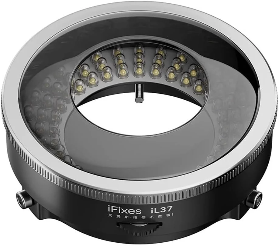 حلقه نوری LED Labymos iFixes iL37 با سیستم نوری پلاریزه میکرو، دارای 96 عدد لامپ LED با منبع نور ضد تابش