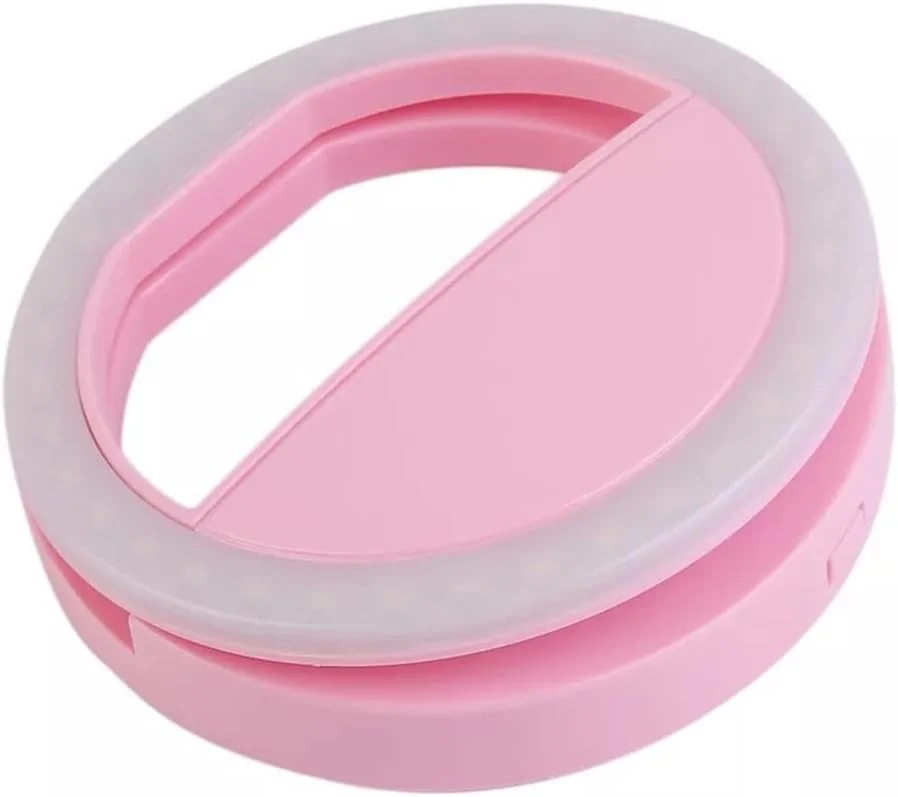 فلاش سلفی LED گیره ای موبایل COOKX، چراغ قوه قابل حمل گرد برای گوشی های هوشمند و آرایش (رنگ: تک رنگ، اندازه: مطابق تصویر)