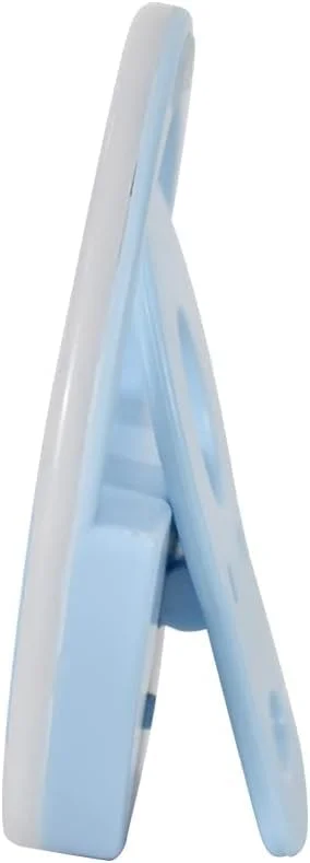 نور حلقه ای سلفی، نور سلفی گیره ای قابل حمل شارژی - آبی.