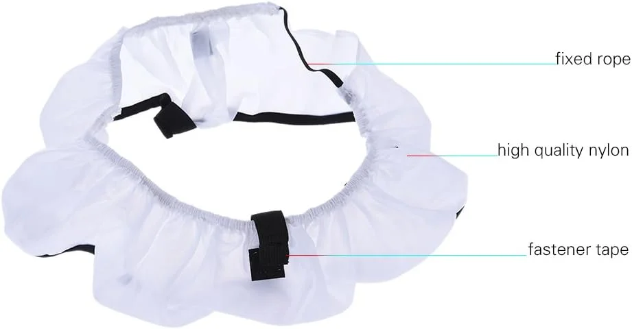 کیت پارچه نرم کننده نور فلاش اسپیدلایت ویدئویی عکاسی Labymos برای LA-650B LA-650D FA-75D FA-75C و هر فلاش حلقه ای فلورسنت 18 اینچی