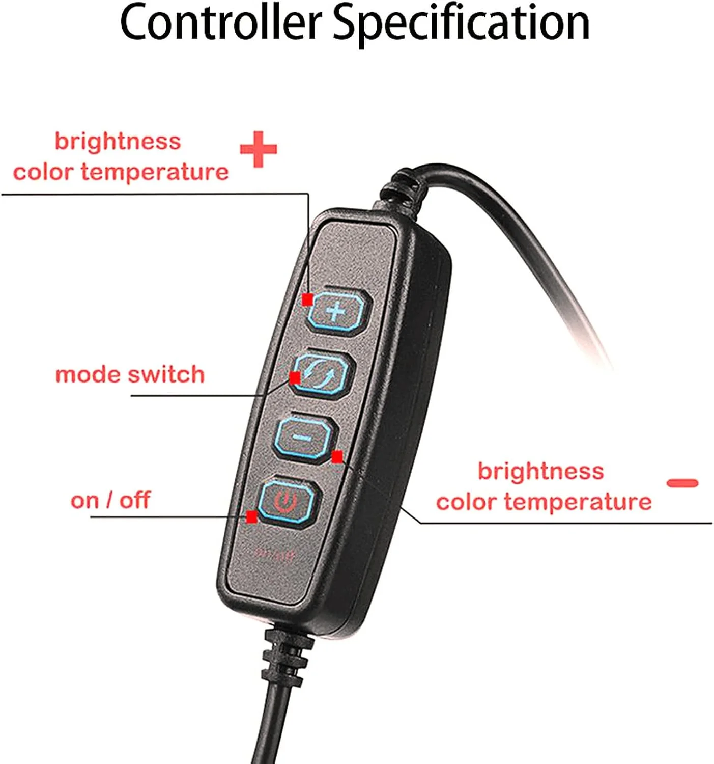 حلقه نور ۱۰ اینچی USB Irovami، چراغ LED قابل تنظیم نور برای آرایش و عکاسی با گیره تلفن و بازوی انعطاف پذیر، ۱۰ سطح تنظیم روشنایی و ۳ حالت نور برای پخش زنده، آرایش و سلفی