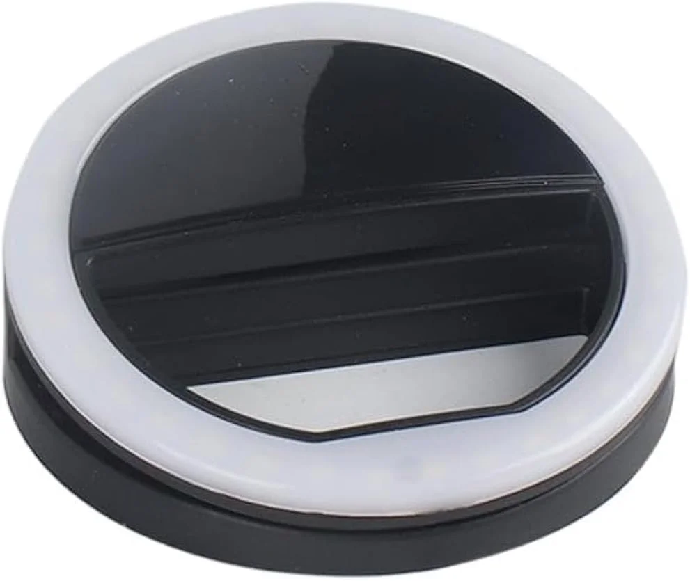 فلاش سلفی LED با لنز و گیره، نور پرکننده دوربین، مشکی/سفید چند رنگ