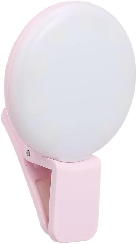 چراغ حلقه ای LED سلفی کوچک صورتی 10.2X2.5X6.5 سانتی متر چند رنگ قابل شارژ چراغ حلقه ای LED سلفی کوچک صورتی 10.2X2.5X6.5 سانتی متر چند رنگ قابل شارژ