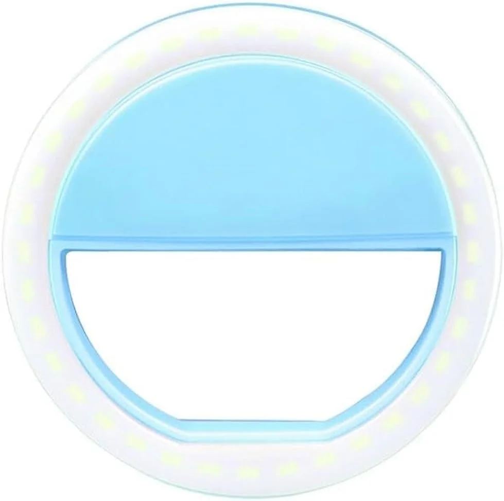 حلقه نور ال ای دی سلفی آبی چند رنگ