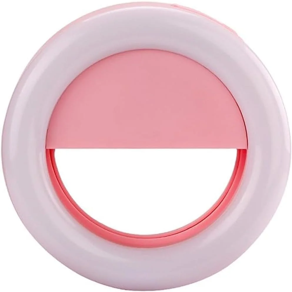 نور حلقه ای سلفی شارژی 36 ال ای دی، چند رنگ صورتی/سفید نور حلقه ای سلفی شارژی 36 ال ای دی، چند رنگ صورتی/سفید