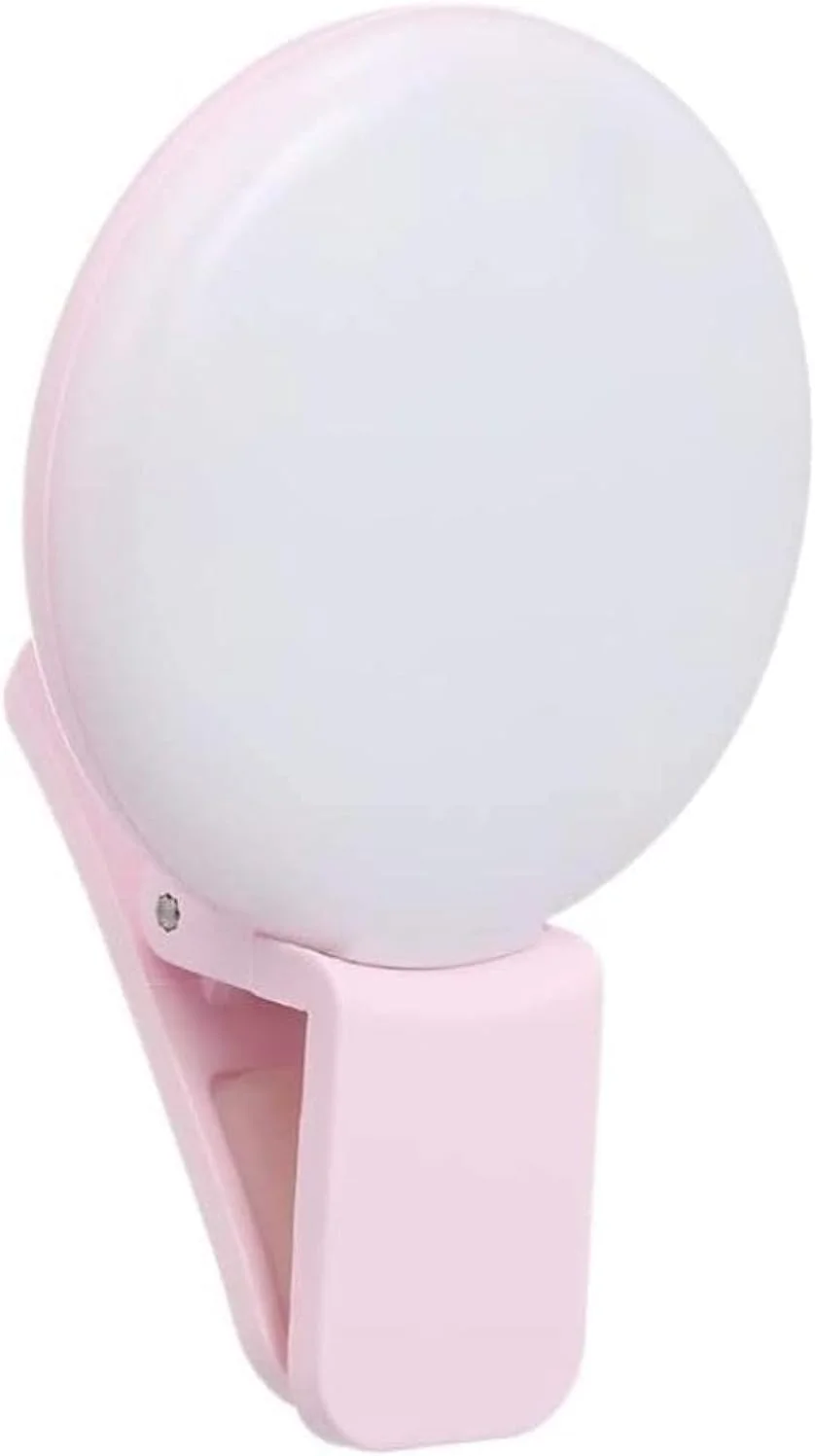 نور حلقه ای سلفی کوچک گیره ای قابل تنظیم قابل حمل شارژی برای گوشی با ال ای دی چند رنگ Easylife-01595 نور حلقه ای سلفی کوچک گیره ای قابل تنظیم قابل حمل شارژی برای گوشی با ال ای دی چند رنگ Easylife-01595