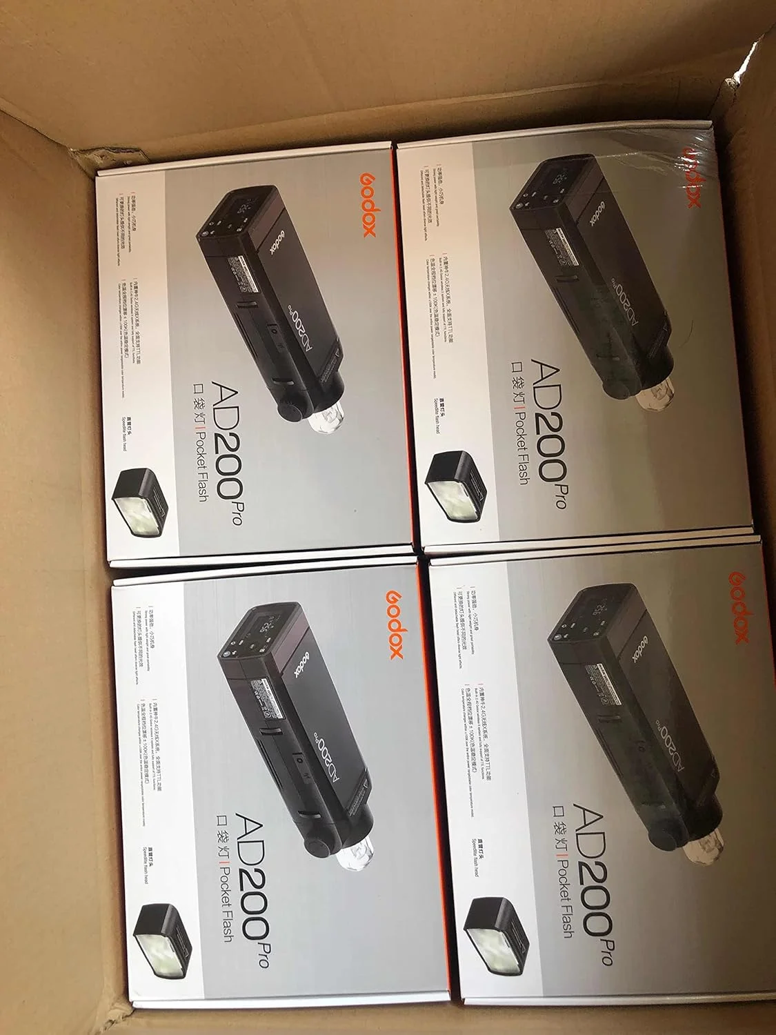 AECAM - کیت فلاش جیبی TTL مدل AD200Pro گودوکس برای دوربین های DSLR کانن و نیکون، لوازم جانبی استودیوی عکاسی، پخش زنده pk گودوکس ad300pro (پایه)