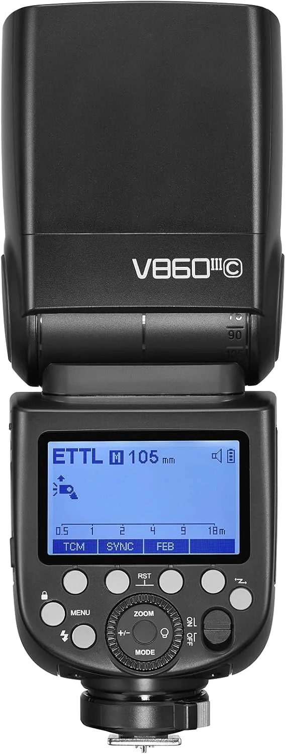 فلاش اسپیدلایت TTL HSS مدل GODOXs V860III V860IIIC V860IIIN V860IIIS برای دوربین های کانن، سونی، نیکون، المپوس، فوجی فیلم، پاناسونیک و پنتاکس (V860 III برای پنتاکس)