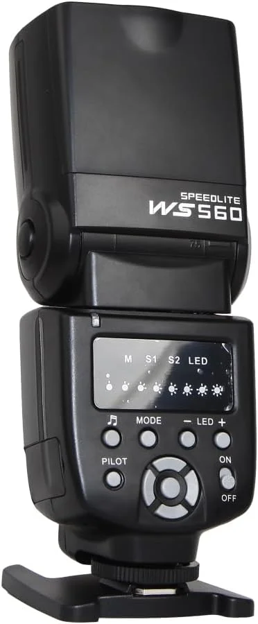 فلاش اسپیدلایت WANSEN WS-560I جدید AECAM برای NIKONs D3100 D5100 D7000 D7100 Canons 450D 500D 550D 600D 650D 60D 70D مانند YONGNUOs 560