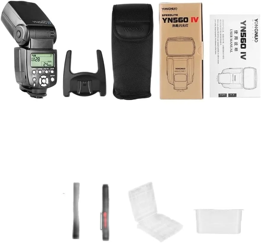 فلاش اکسترنال YN560 IV با قابلیت کنترل رادیویی 2.4G برای دوربین های DSLR کانن، نیکون، سونی، پنتاکس و المپوس