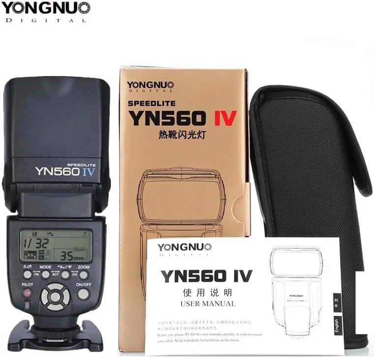 فلاش اکسترنال YN560 IV با قابلیت کنترل رادیویی 2.4G برای دوربین های DSLR کانن، نیکون، سونی، پنتاکس و المپوس
