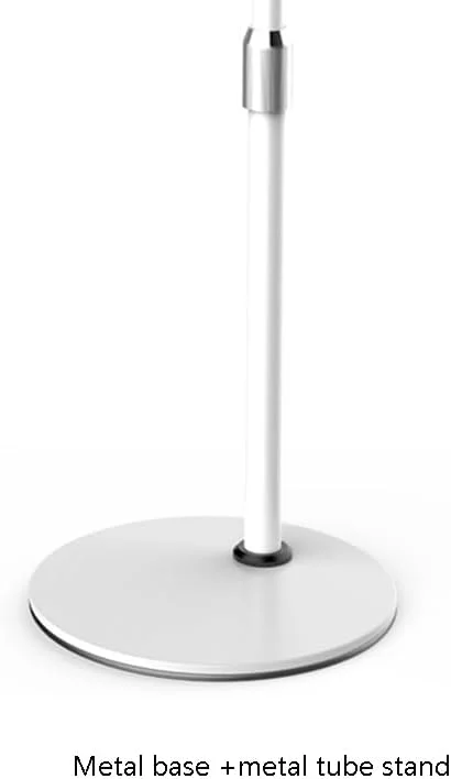 پایه نگهدارنده رومیزی جدید و قابل افزایش طول AECAM با حلقه نور ال ای دی 12 اینچی برای تلفن های همراه، وبلاگ نویسان ویدئویی، پخش زنده و آرایش (مشکی)