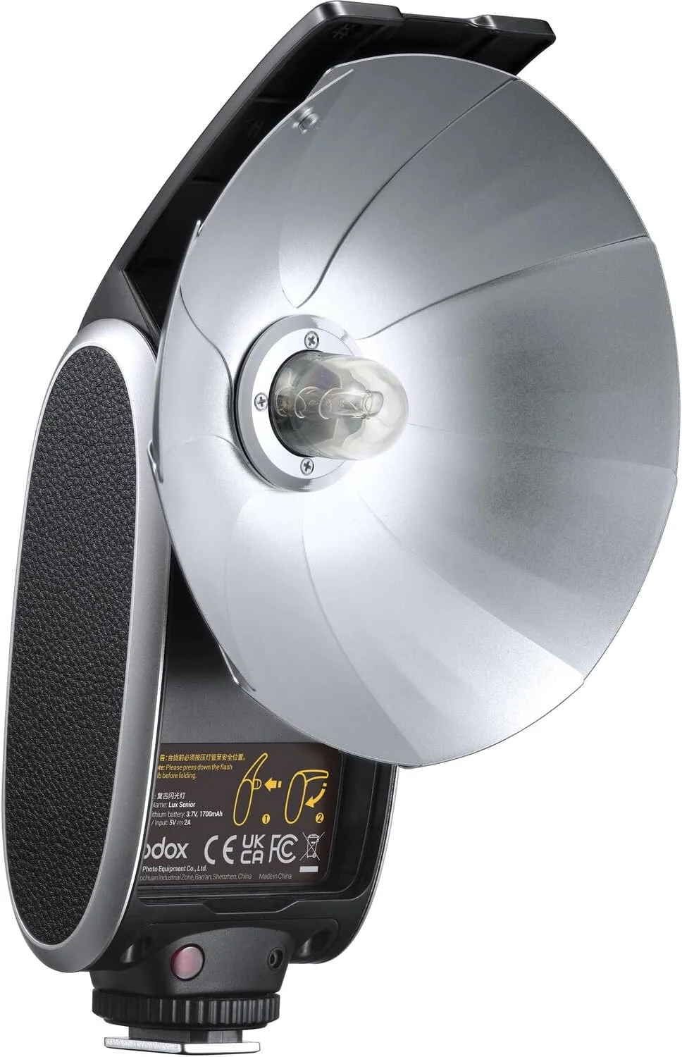 فلاش دوربین رترو گودوکس Lux Senior با دمای رنگی 6000±200K، عدد راهنمای 14، باتری 1700mAh، حالت خودکار/دستی، سازگار با دوربین های اندروید، کانن، نیکون، فوجی، المپوس و پنتاکس (قرمز مخملی) فلاش دوربین رترو گودوکس Lux Senior با دمای رنگی 6000±200K، عدد راهنمای 14، باتری 1700mAh، حالت خودکار/دستی، سازگار با دوربین های اندروید، کانن، نیکون، فوجی، المپوس و پنتاکس (قرمز مخملی)