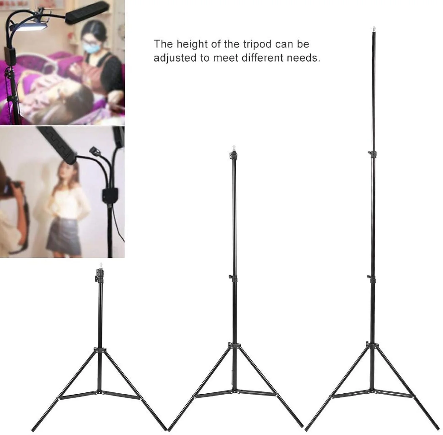 پایه نورپردازی عکاسی، نگهدارنده لامپ زیبایی ضد ضربه با اشکال و صحنه های مختلف برای نور حلقه ای سلفی، نور آرایش و غیره پایه نورپردازی عکاسی، نگهدارنده لامپ زیبایی ضد ضربه با اشکال و صحنه های مختلف برای نور حلقه ای سلفی، نور آرایش و غیره