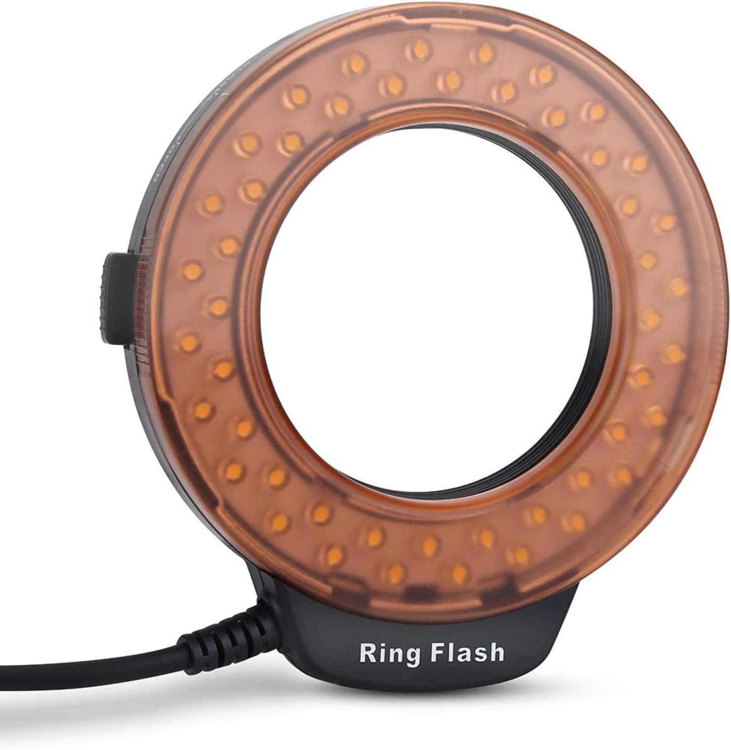 فلاش حلقه ای نصب آسان با طراحی ویژه، دارای 7 حالت روشنایی، نور مناسب برای علاقه مندان به عکاسی