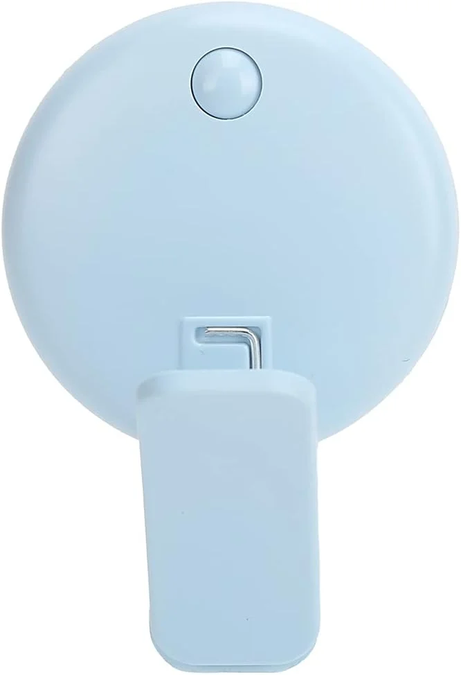 گیره چراغ حلقه ای سلفی برای گوشی، چراغ پرکننده عکس زنده قابل شارژ USB، فلاش ماکرو حلقه ای برای چراغ قوه، چراغ اضطراری، چراغ SOS (آبی)
