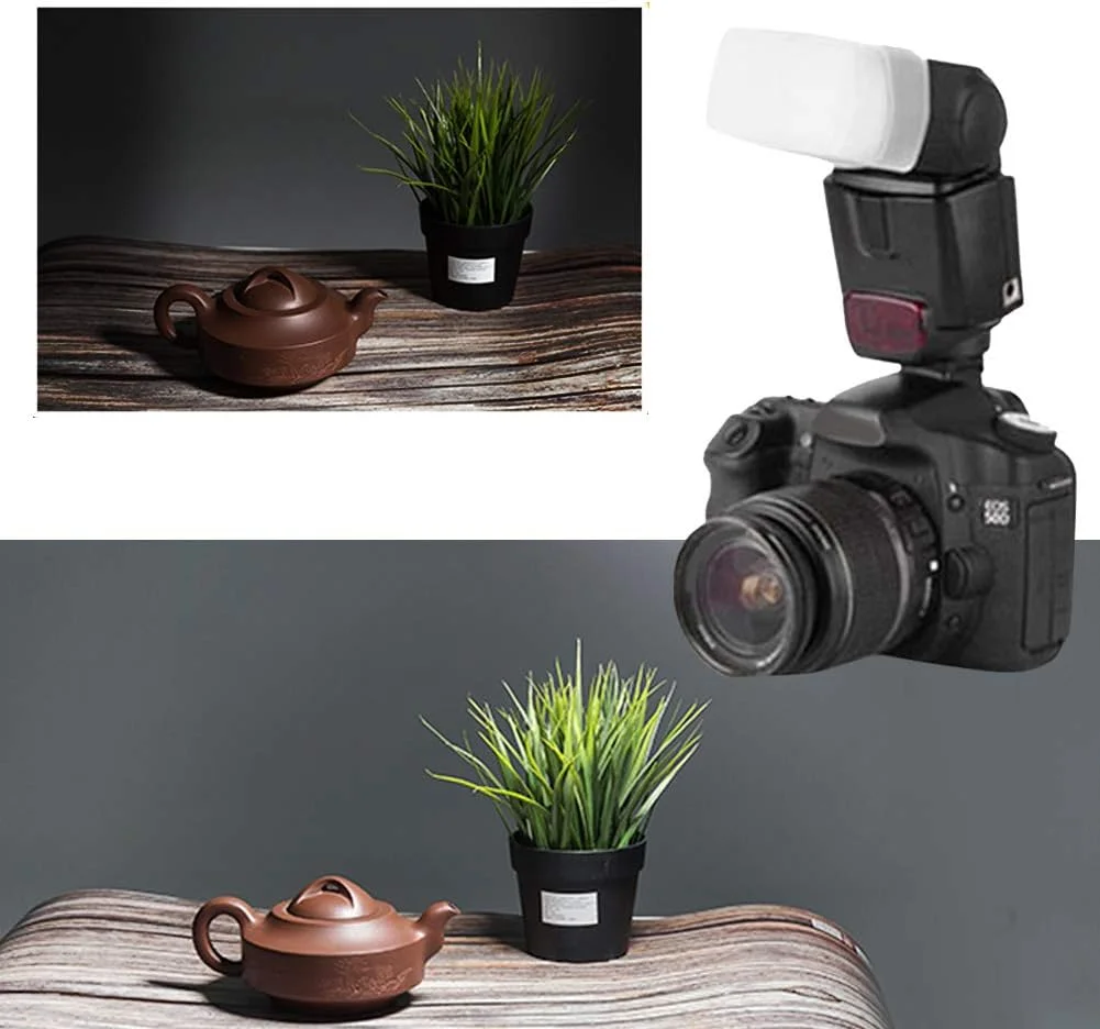 3 عدد پخش کننده نور فلاش دوربین دیجیتال، سافت باکس اسپیدلایت مناسب برای فلاش بالای دوربین Canon 550EX - سفید 3 عدد پخش کننده نور فلاش دوربین دیجیتال، سافت باکس اسپیدلایت مناسب برای فلاش بالای دوربین Canon 550EX - سفید