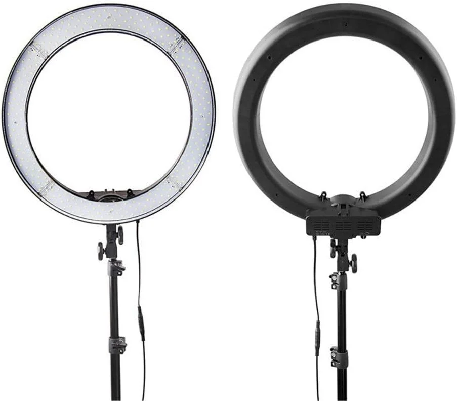 نور پرکننده ویدیو، نور سفید کننده ویدیو، استودیوی پرتره 240LED نور پرکننده، نور سلفی، نور حلقه ای عکاسی برای آرایش زنده (رنگ: مشکی، اندازه: 50x50x12cm)