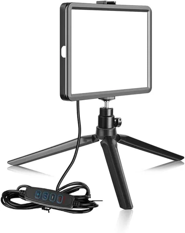 چراغ LED پنل تخت قابل تنظیم نور 8 اینچی برای عکاسی، نور ویدئویی 3300-5600K برای پخش زنده، پنل نور استودیوی عکس (رنگ: نقره ای، اندازه: تک سایز) چراغ LED پنل تخت قابل تنظیم نور 8 اینچی برای عکاسی، نور ویدئویی 3300-5600K برای پخش زنده، پنل نور استودیوی عکس (رنگ: نقره ای، اندازه: تک سایز)