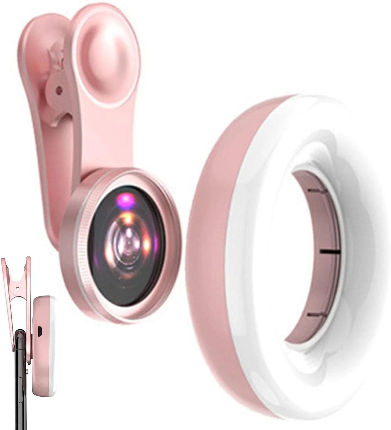 لنز ماکرو تلفن | لنز سلفی ممتاز برای تلفن، تلفن عکاسی قابل حمل، چراغ پرکننده LED ماکرو برای نورپردازی فوق العاده روشن عکس و فیلم