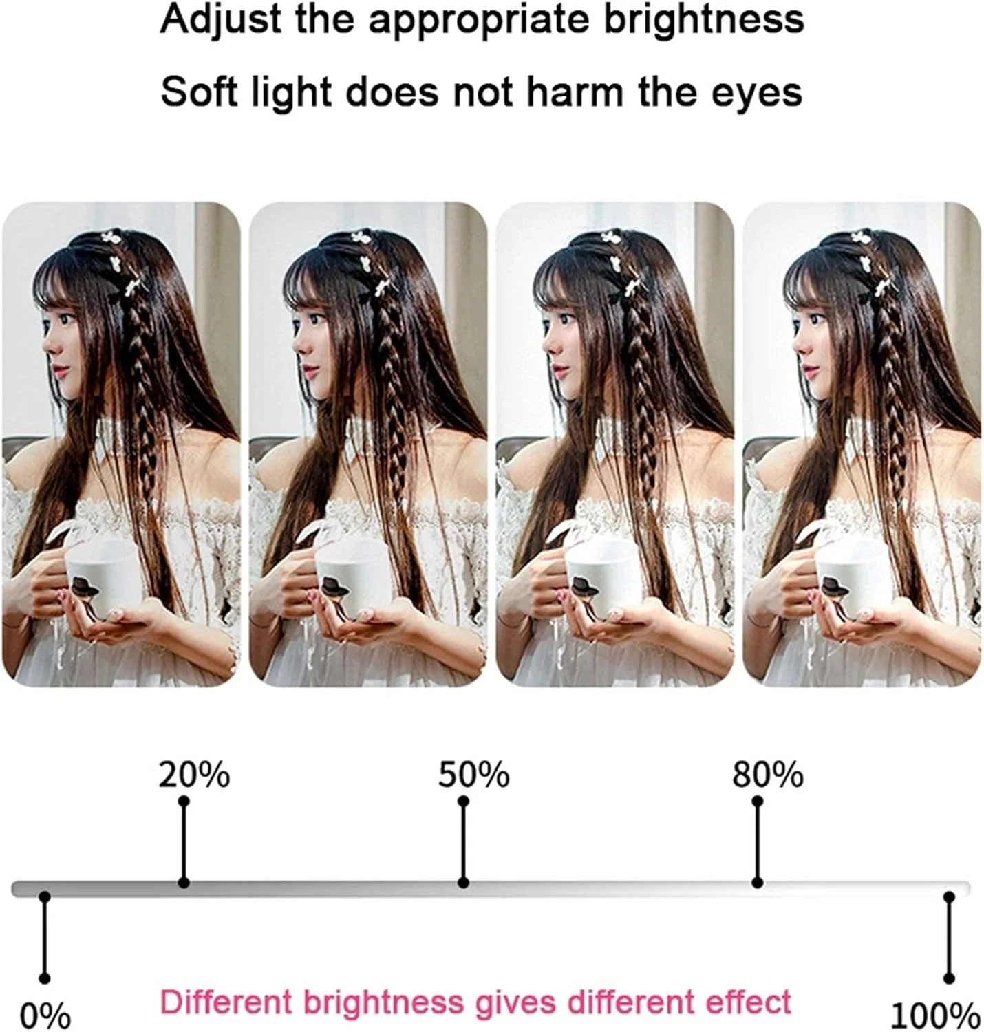 پایه نگهدارنده گوشی موبایل گردن غازی، پایه تلفن همراه با قابلیت چرخش 360 درجه، بازوی انعطاف پذیر با نور حلقه ای LED، نور پرکننده برای آرایش ویدئویی، عکاسی سلفی، هولدر تنبل