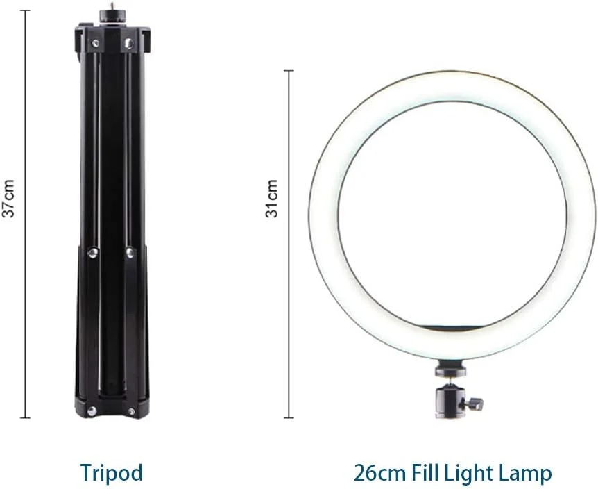 حلقه نور، حلقه نور ال ای دی سلفی 10 اینچی با پایه چند منظوره 3 در 1، نگهدارنده تلفن متنوع، کنترلر، لامپ پرکننده برای نور حلقه ای آرایشی رومیزی قابل تنظیم برای پخش زنده ویدیو با 3 نور حلقه نور، حلقه نور ال ای دی سلفی 10 اینچی با پایه چند منظوره 3 در 1، نگهدارنده تلفن متنوع، کنترلر، لامپ پرکننده برای نور حلقه ای آرایشی رومیزی قابل تنظیم برای پخش زنده ویدیو با 3 نور