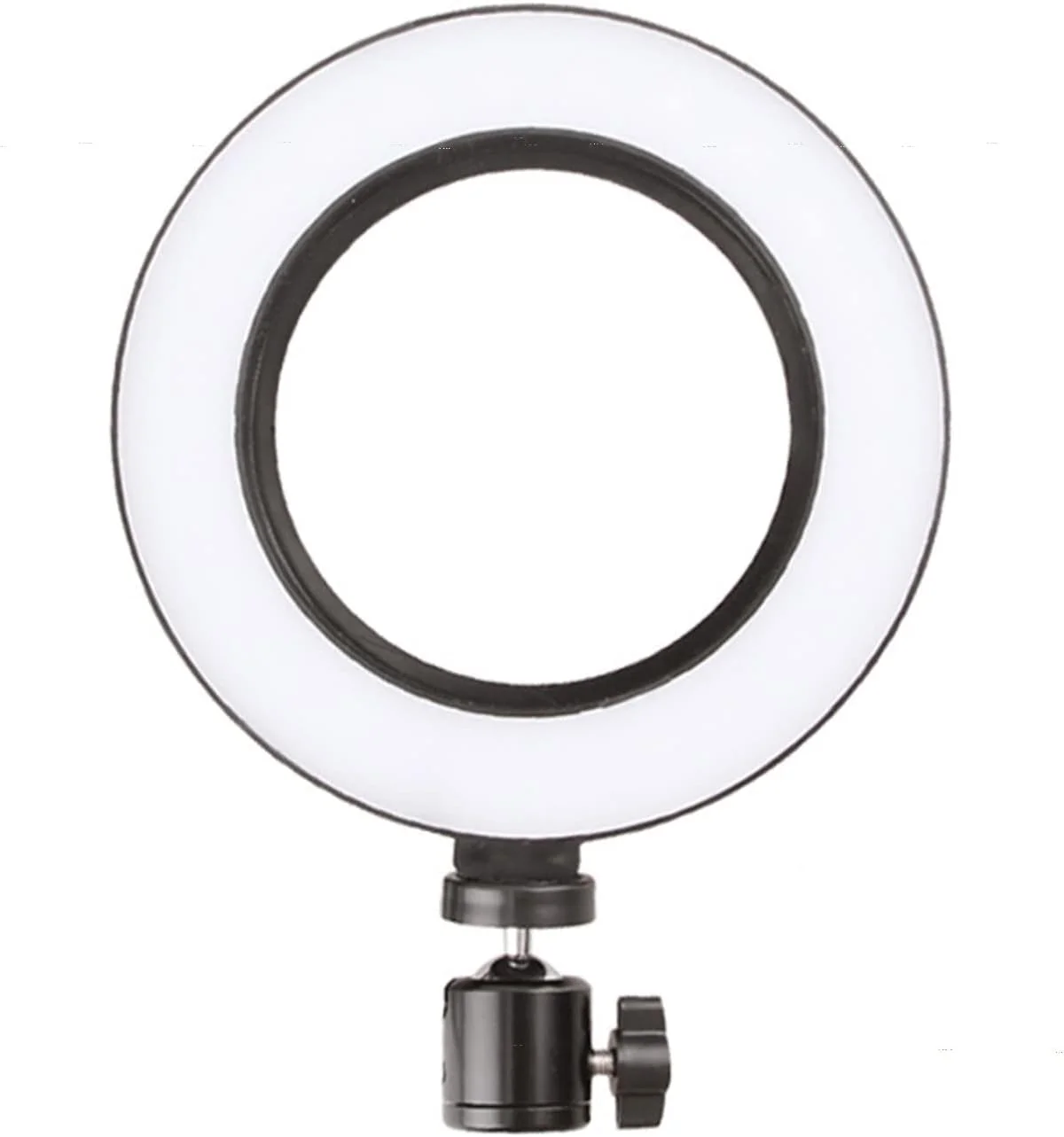 نور حلقه ای LED موریلیان 160 میلی متری، نور تکمیلی عکاسی، نور سلفی LED قابل تنظیم، لامپ تلفن دوربین با منبع تغذیه USB برای پخش زنده/آرایش