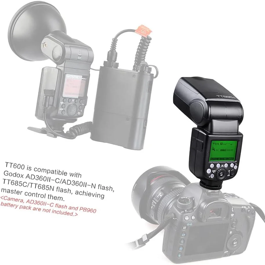 فلاش اسپیدلایت دوربین Thinklite TT600 با سیستم تریگر وایرلس 2.4G داخلی GN60 سازگار با Canon Nikon Pentax Olympus Fujifilm و AD360II-C AD360II-N TT685C فلاش اسپیدلایت دوربین Thinklite TT600 با سیستم تریگر وایرلس 2.4G داخلی GN60 سازگار با Canon Nikon Pentax Olympus Fujifilm و AD360II-C AD360II-N TT685C