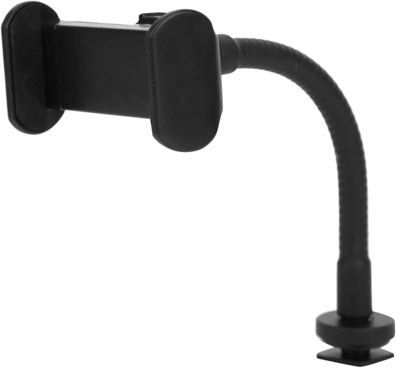 نگهدارنده تلفن همراه رینگ لایت Dioche، اتصال نگهدارنده تلفن همراه رینگ لایت، آلیاژ آلومینیوم + پلاستیک مشکی، گیره تلفن شلنگ قابل حمل، پایه رینگ لایت گیره پخش زنده تلفن هوشمند