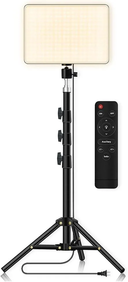 پنل نور عکاسی 10 اینچی با کنترل از راه دور، نور پرکننده LED قابل حمل با پایه، دو رنگ 3000K-6500K، برای ویدیوهای یوتیوب، وبلاگ، پخش زنده و آرایش پنل نور عکاسی 10 اینچی با کنترل از راه دور، نور پرکننده LED قابل حمل با پایه، دو رنگ 3000K-6500K، برای ویدیوهای یوتیوب، وبلاگ، پخش زنده و آرایش