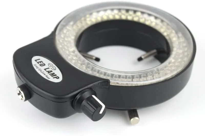 حلقه نور 144 LED برای مینی اسکوپ، 0-100% قابل تنظیم، مناسب برای مینی اسکوپ AC 110V-220V (رنگ: سفید)